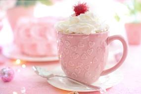 Valentine Day Hearts pink