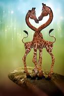digital clipart of giraffe