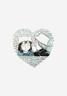 boys girls love heart drawing