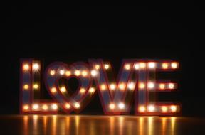 Multiple Exposure, Love, lettering with lights