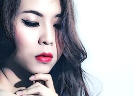 Portrait of the beautiful Asian woman