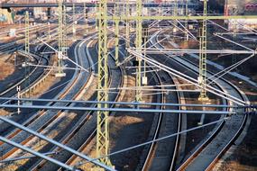 empty railway roads