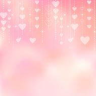 valentine background bokeh hearts drawing