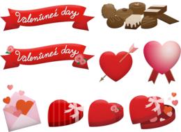 clip art of valentine hearts