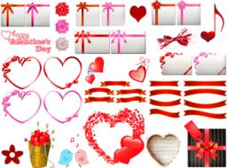 valentine banner drawing