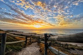 enchanting Sunset Beach Sea