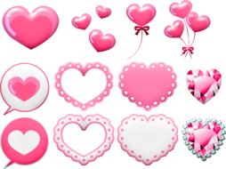 Valentine's day hearts clip art