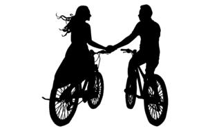 Valentines Day Couple Silhouette Drawing Free Image
