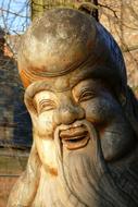 wood Statue face