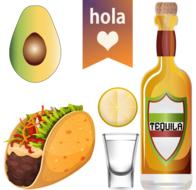 taco tuesday tequila drawing