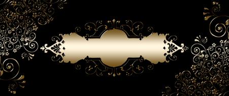 black frame on a greeting card