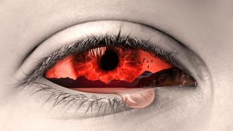 red crying eye