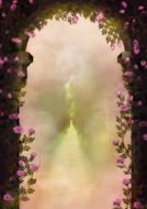 fantasy archway roses