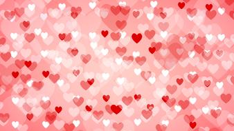 background of red and white hearts