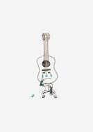 painted crying guitar