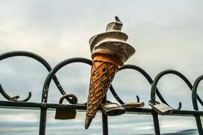 ice cream toy decoration on the feast of the bridge in Bournemouth, England