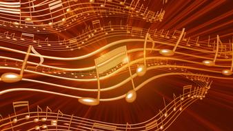 Shinig Music Notes clipart