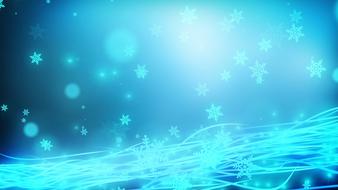 blue background with snowflakes