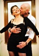 Beautiful, smiling, happy senior couple together