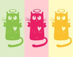 cat cute funny animal drawing