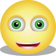green eyed friendly smiley