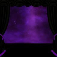 clipart of stage curtain gothic