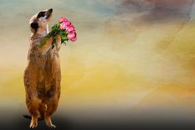 wonderful Animal Meerkat Bouquet Thank