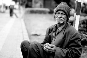 Poor Black Poverty man