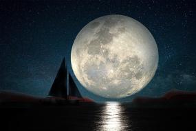 large grey moon
