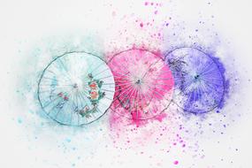 umbrella art abstract drawing