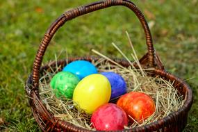 Osterkorb Colorful Eggs