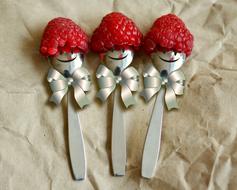 Raspberries Spoons