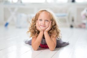 Girl Lying