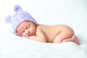 photo of sleeping Newborn Baby