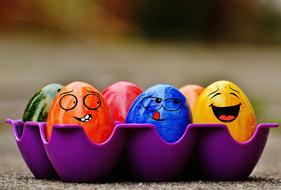 Easter Eggs Funny face
