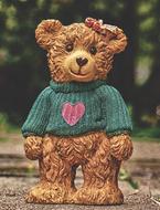 ceramic teddy bear