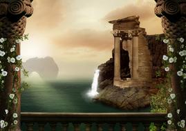 fantasy sea temple