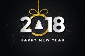 2018 new year happy drawing