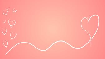 white heart patterns on a pink background