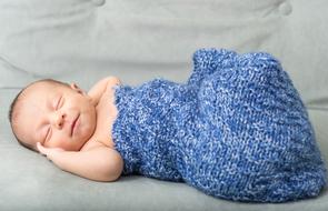 newborn baby in a blanket