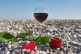 Romantic landscape on the Valentine's Day