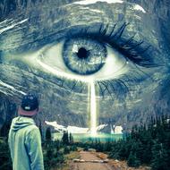 nature eye drawing