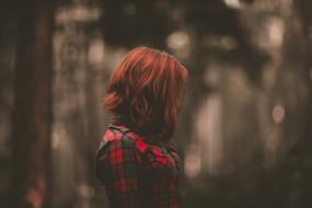 charming alone girl