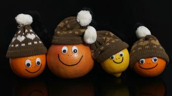 Fruits Orange and Grapefruit face