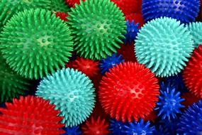 colorful massage balls