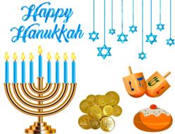 happy hanukkah as an illustration