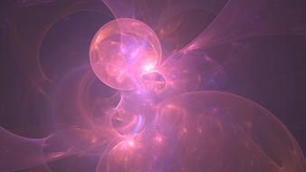 pink and purple abstract background with spheres