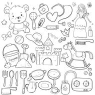 clipart of baby hand sketch drawn
