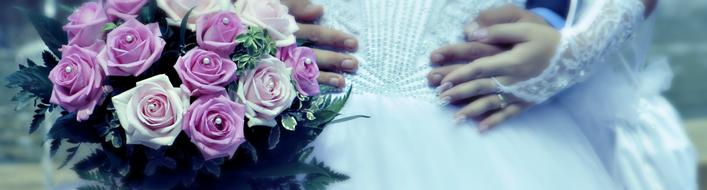 Wedding Banner flowers