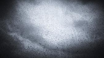 black and white, night, raindrops on glass